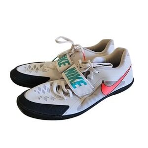 Nike Zoom Rival Sd 2 Track Shoes Men Size 10 White Blue Pink Throwing